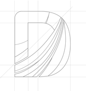 Letter D Mordern Logo Old