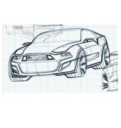 Sport Car Sketch Before