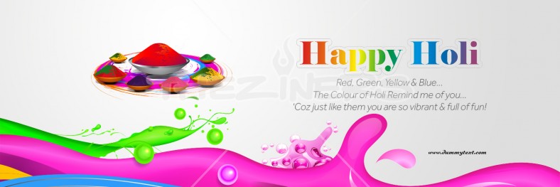 Premade Holi Festival Banner Template