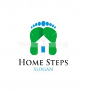 Home Steps Abstract Logo Outline