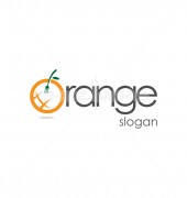 Orange Little Guy Abstract Community Logo Template