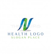 Health Fit  Letter Elite Logo Template