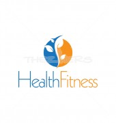 Health Fitness Company Global Services  Logo Template