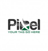 Pixel Design Vector Logo Template