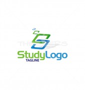 S Letter Learning Logo Template