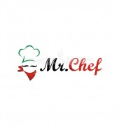 Mr Chef Food Cafe Shop Logo Template
