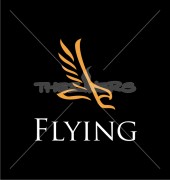 Eagle Flying Logo Template 