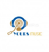 Music Headphones Logo Vector