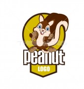 Peanut Healthy Food Shop Logo Template