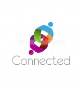 Connected People NGO logo Template