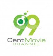 99 Cent Movie Channel Abstract Premade Logo Design