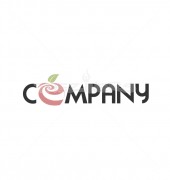 Apple Leaf  Typography Logo Template