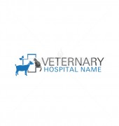Veterinary Hospital Logo Template