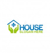 Home Care Cleaning Inventive Health care logo Template