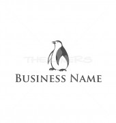 Little Penguin Elegant Logo Template