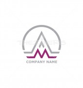 Letter AM Creative Premade Logo Design