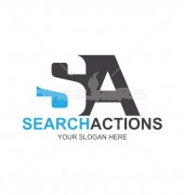 SA Letter Abstract Logo Template