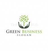 Leaf Landscape Medical Solution Logo Template