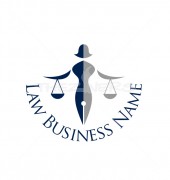 Law Firm Weighing Scale Logo Template