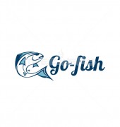 Fishing Company Healthy Drinks Logo Template