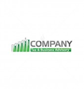 Bar Graph Arrow Logo for Taxing & Business Advisory