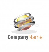 Letter O 3D Global Logo Template
