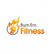 Burn Em Fitness Premade Sports Logo Template