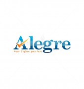 Alegre Logo Template with Stylish A Letter