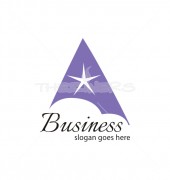 A Letter Triangle Logo Template