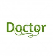 O Letter Doctor Typography Logo Template
