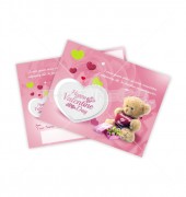Valentine Love Postcard Template 