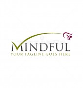 Mindful Elegant Floral Logo Template
