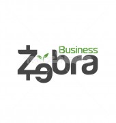 Zebra Word Leaf or Leaves Logo Template