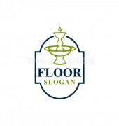 Floor Fountain Production Logo Template