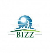 Garden Cleaning & Maintenance Elegant Services Logo Template