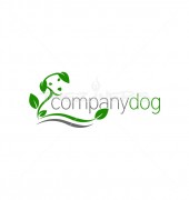 Dog Abstract Animal Logo Template