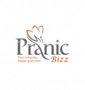 Pranic Premade Abstract Floral Logo
