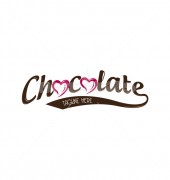O Letter Hearts Chocolate Premade Logo Template