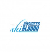 SKI Letter Design Production Logo Template