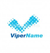 Abstract Viper Skin Logo Template