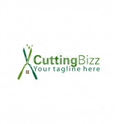 Garden Pruning Scissors Professional Services Logo Template