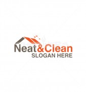 Shine Home Neat Clean Premade Logo Design