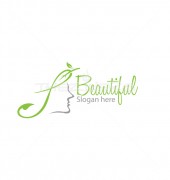 Beautiful Spa Face Care Logo Template