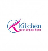 CK Swoosh Kitchen Creative Premade Logo Design