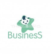 Happy Kid Star Toy Logo Design Template