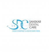 SDC Letter Smile Stylish Logo Template