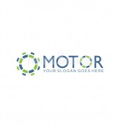 O Motor Gear Car Maintenance Logo Template