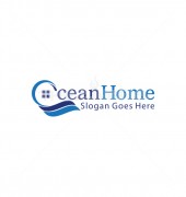 O Home Waves Premium Cleaning Services Logo Template