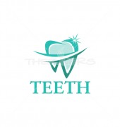 Bright Teeth Affordable Medical Solution Logo Template
