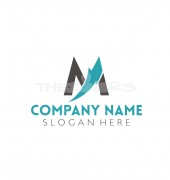 M Letter Creative Shoes Logo Template